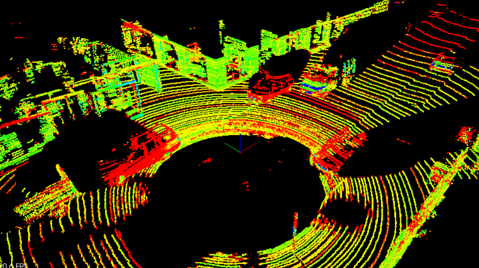 Loading pcd from from a self-driving car.